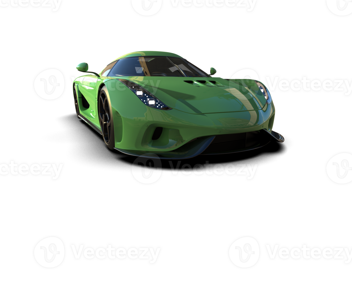 Realistic sport car isolated on background. 3d rendering - illustration png