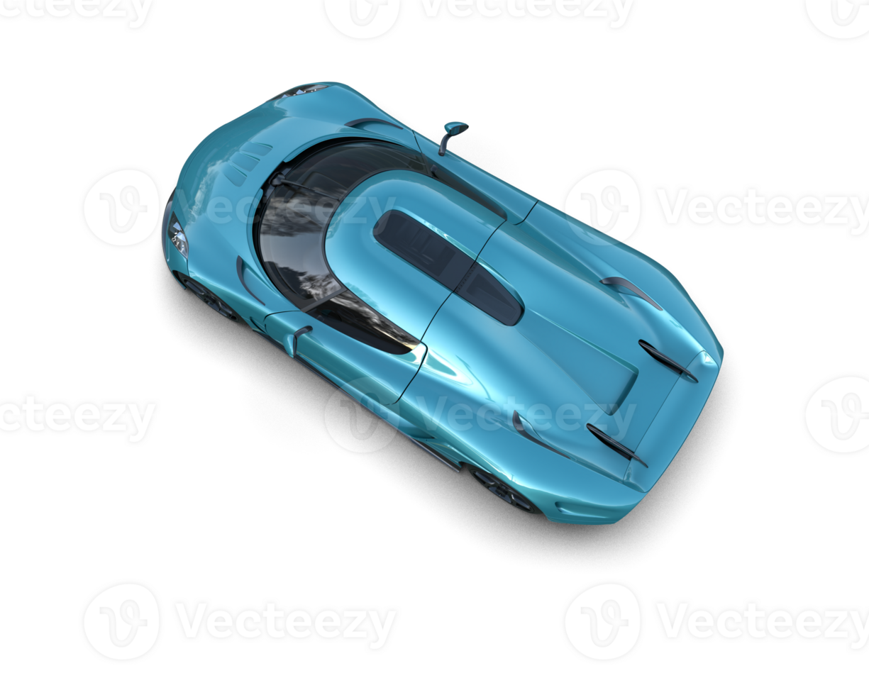 Realistic sport car isolated on background. 3d rendering - illustration png