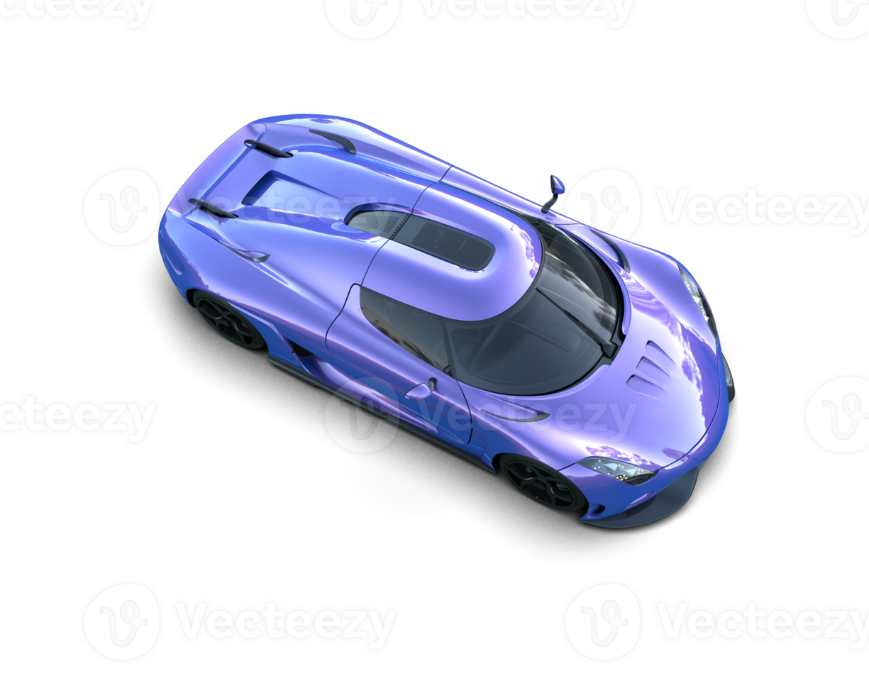 Realistic sport car isolated on background. 3d rendering - illustration png