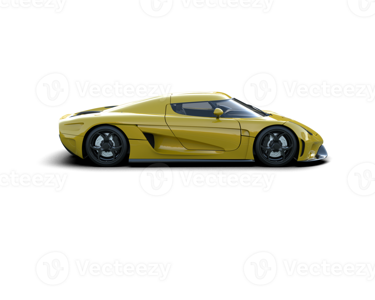 Realistic sport car isolated on background. 3d rendering - illustration png