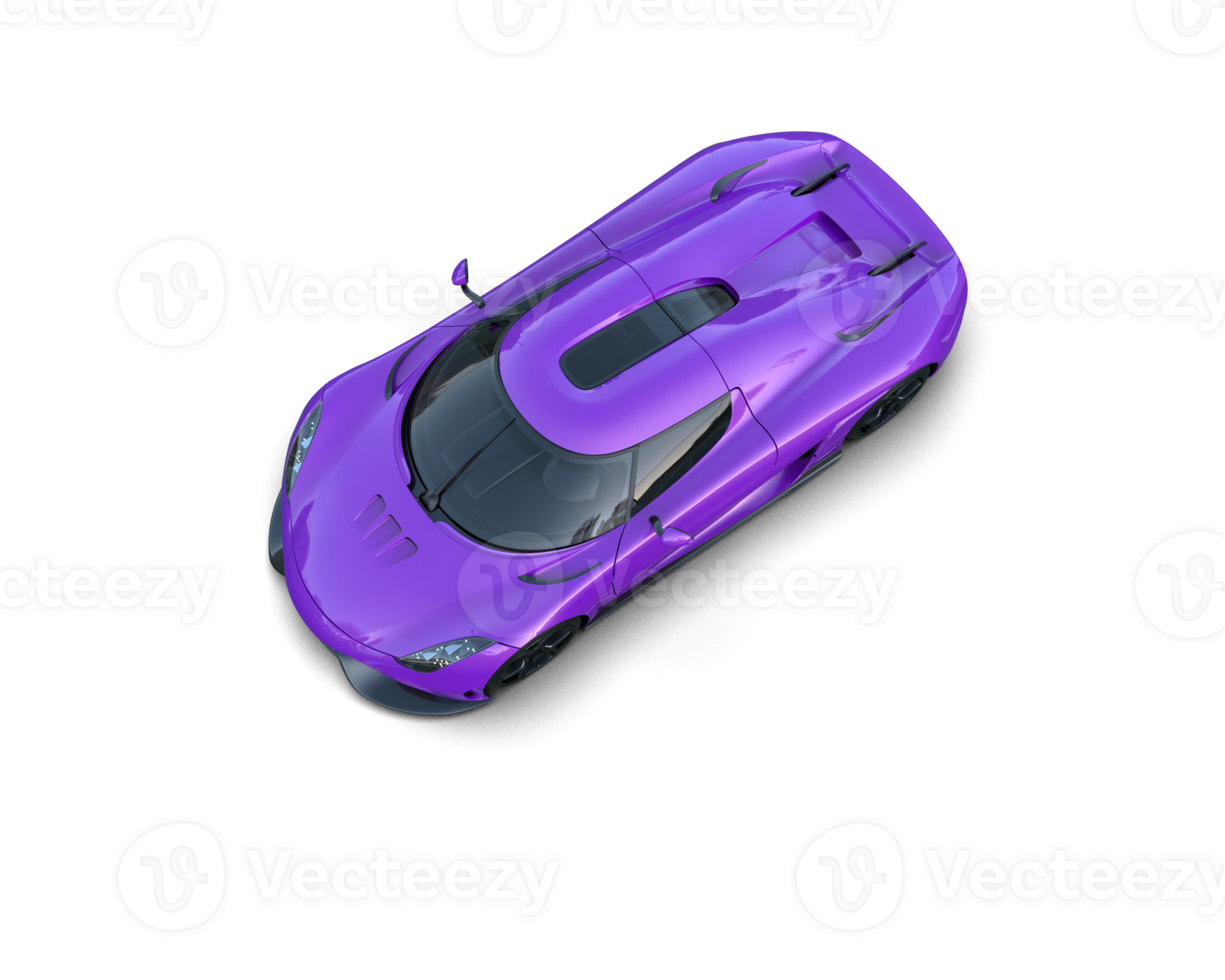 Realistic sport car isolated on background. 3d rendering - illustration png
