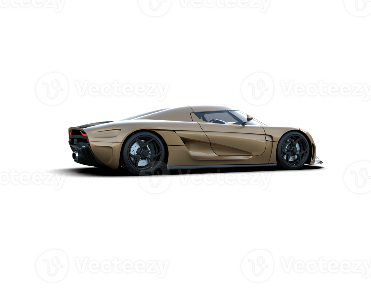 Realistic sport car isolated on background. 3d rendering - illustration png