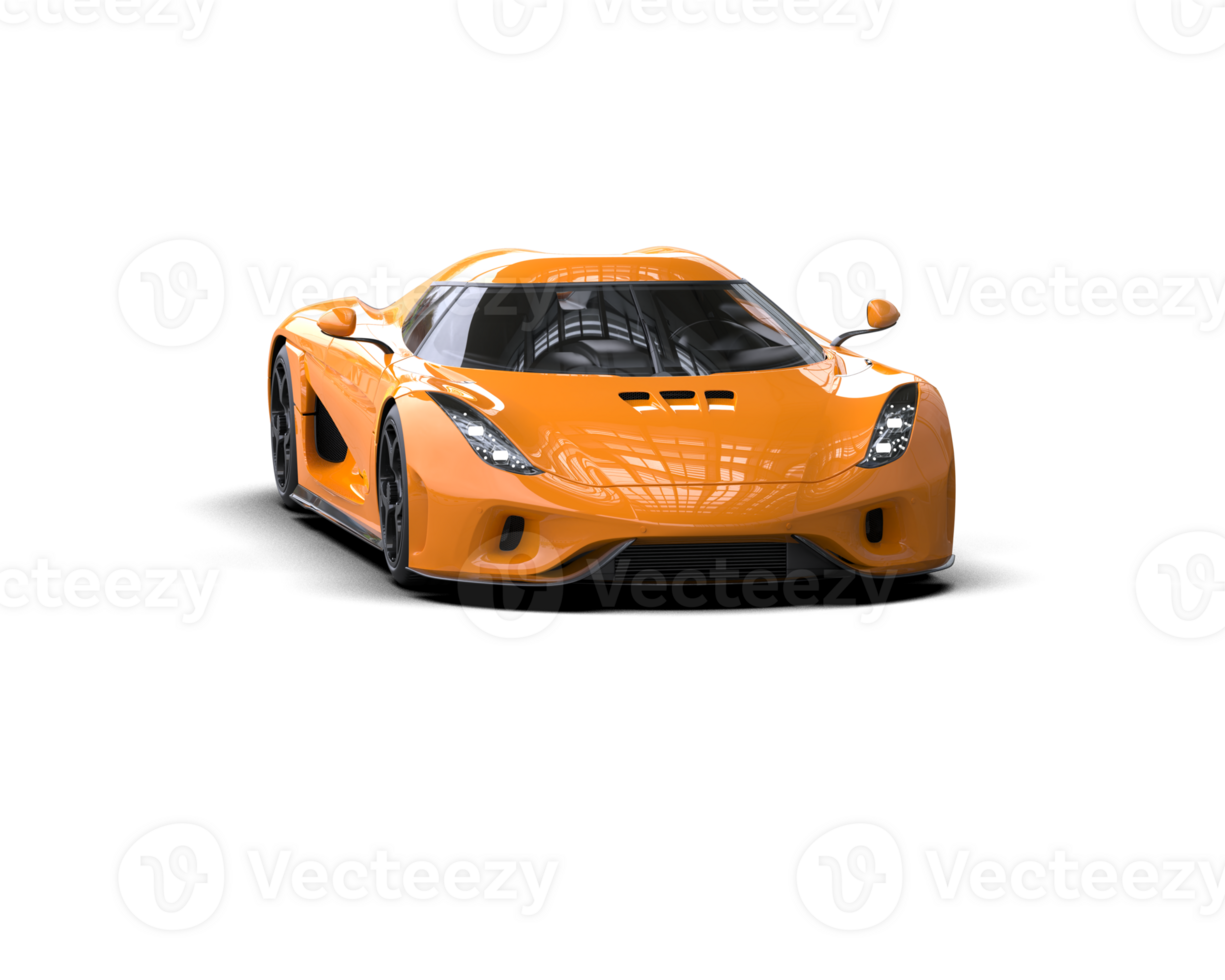 Realistic sport car isolated on background. 3d rendering - illustration png
