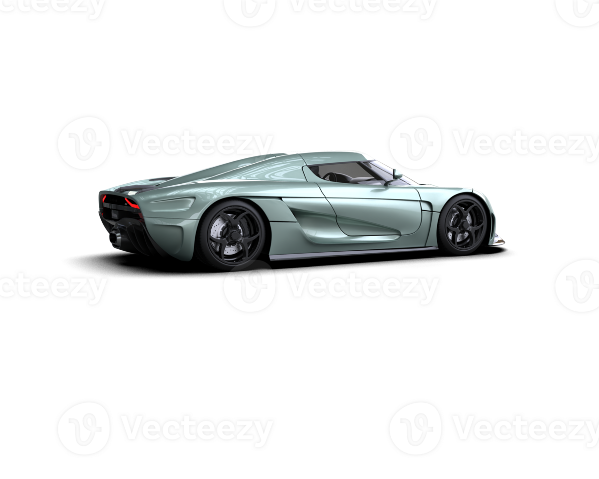 Realistic sport car isolated on background. 3d rendering - illustration png