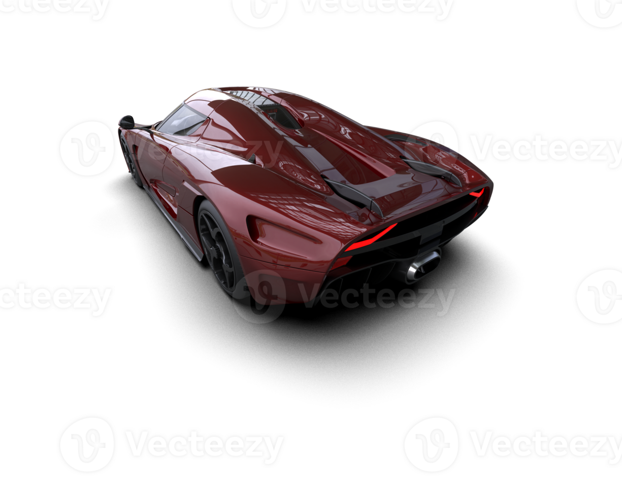 Realistic sport car isolated on background. 3d rendering - illustration png