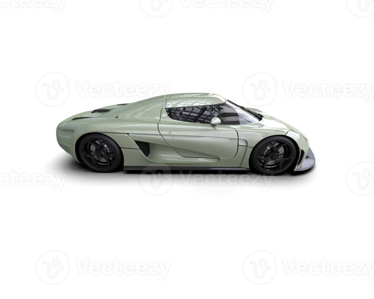 Realistic sport car isolated on background. 3d rendering - illustration png