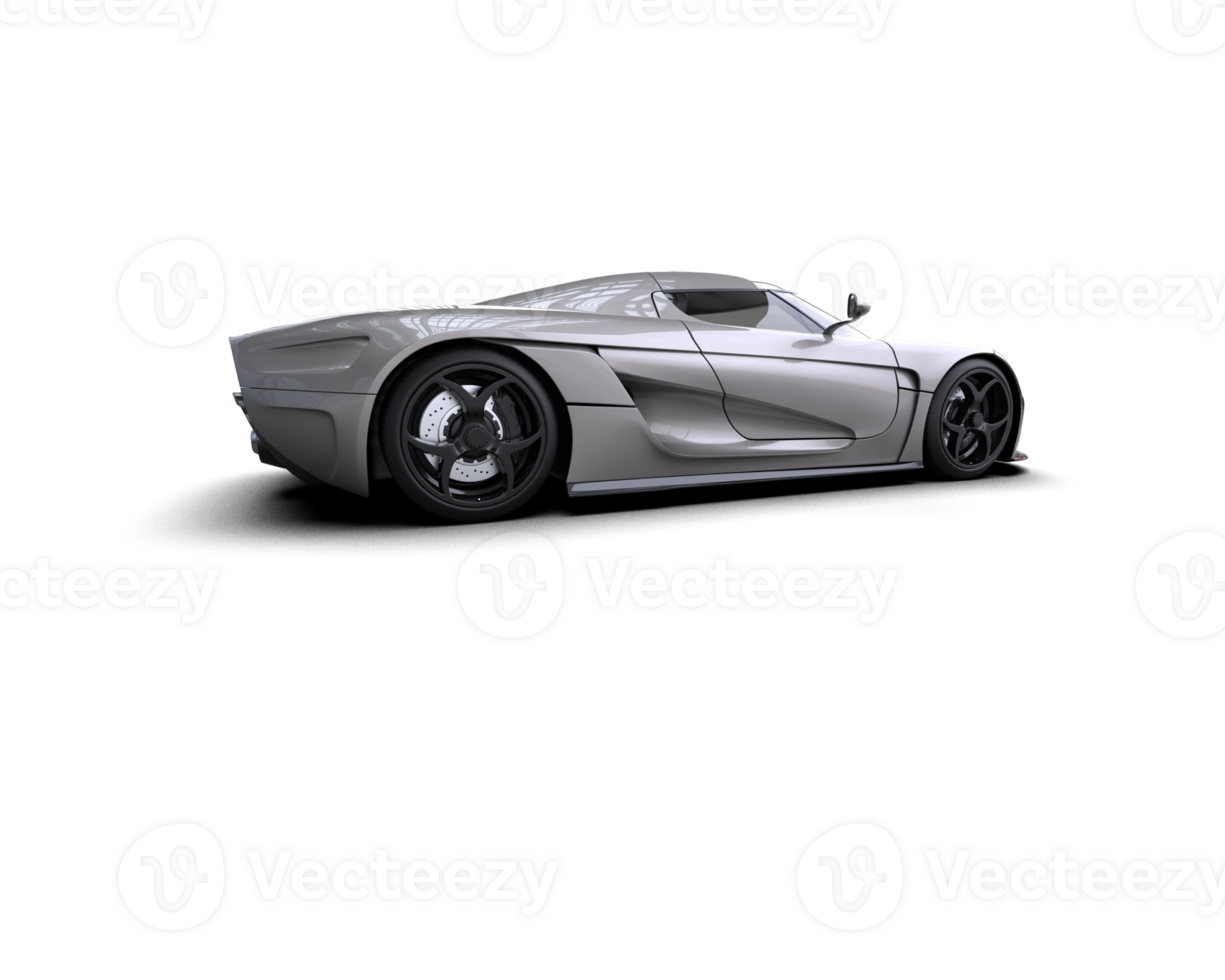 Realistic sport car isolated on background. 3d rendering - illustration png