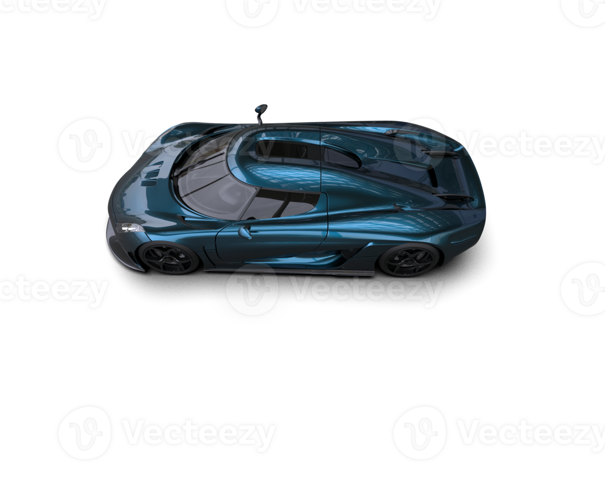 Realistic sport car isolated on background. 3d rendering - illustration png