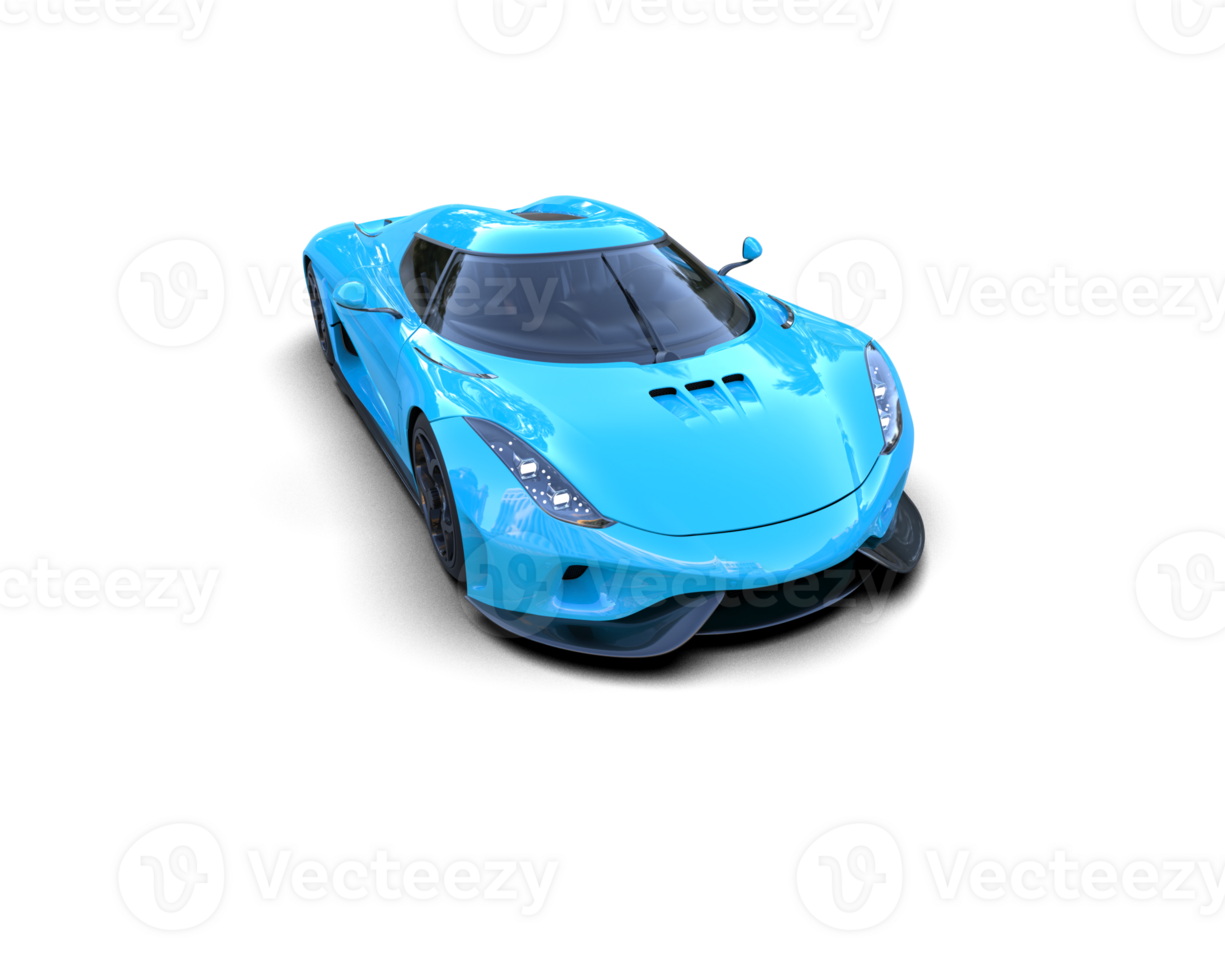 Realistic sport car isolated on background. 3d rendering - illustration png