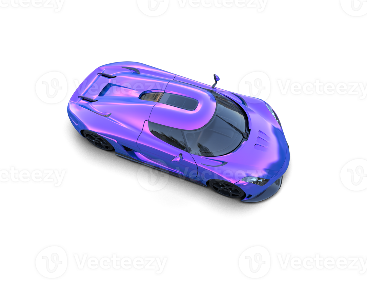 Realistic sport car isolated on background. 3d rendering - illustration png
