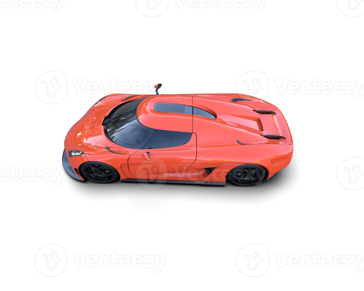 Realistic sport car isolated on background. 3d rendering - illustration png