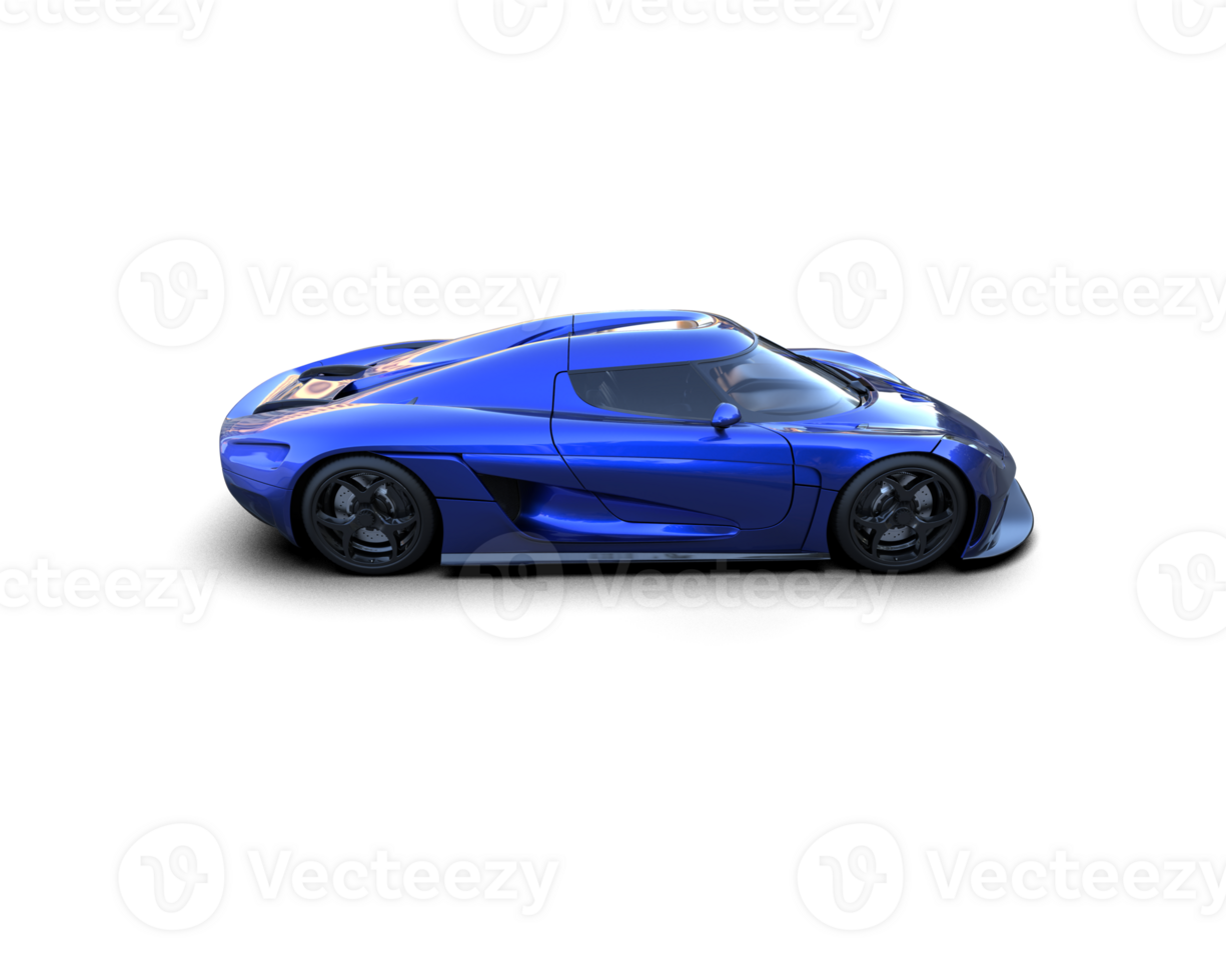 Realistic sport car isolated on background. 3d rendering - illustration png