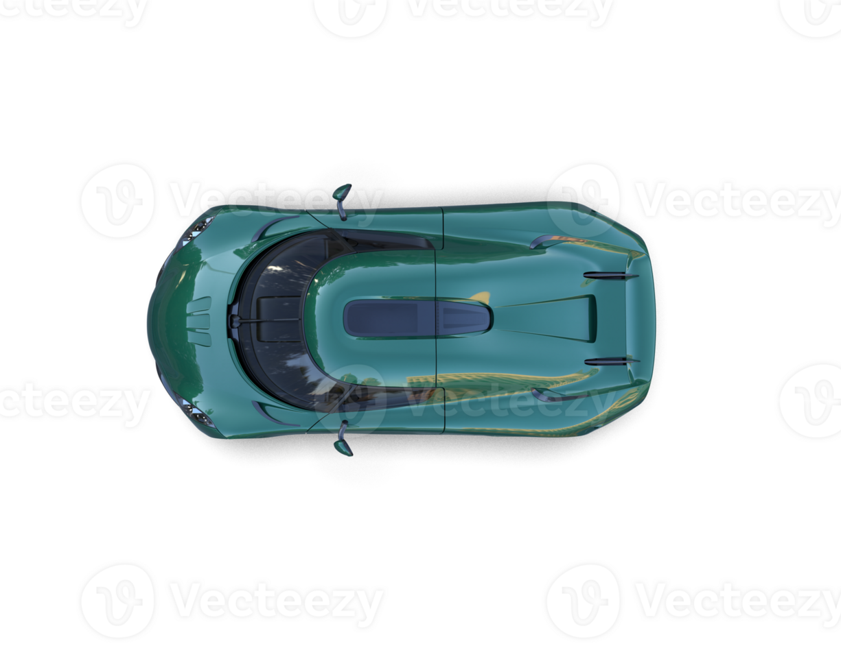 Realistic sport car isolated on background. 3d rendering - illustration png