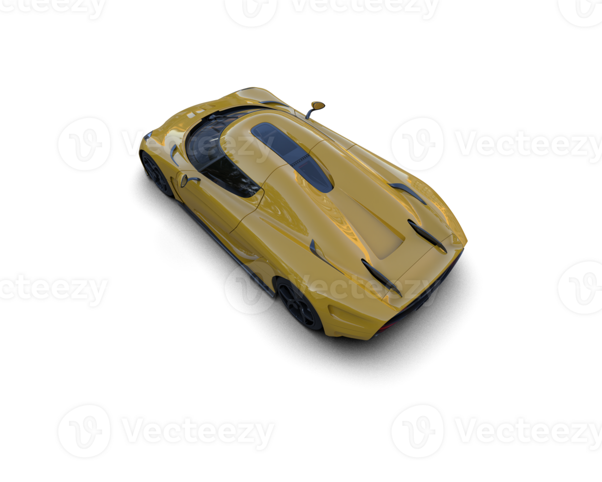 Realistic sport car isolated on background. 3d rendering - illustration png
