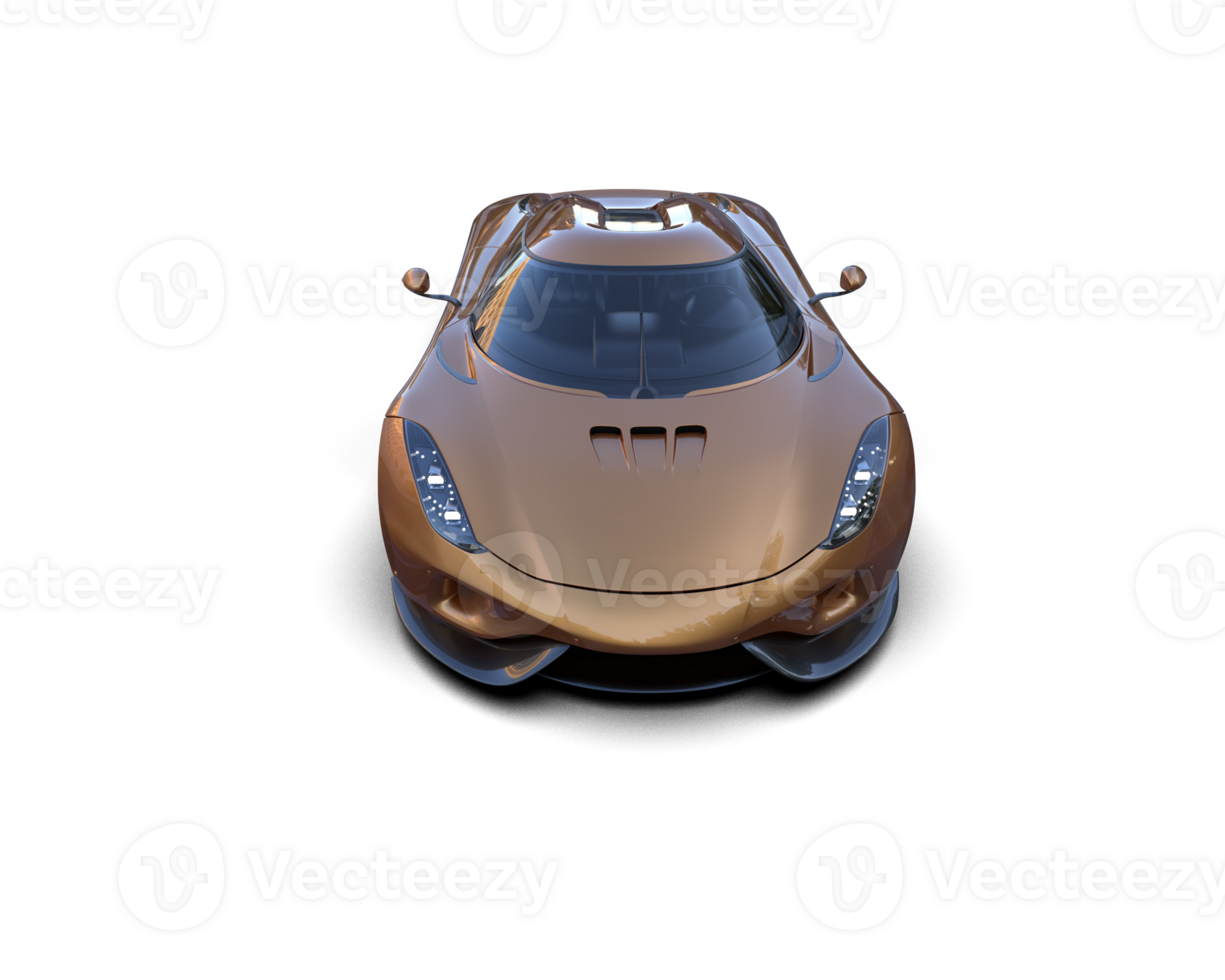 Realistic sport car isolated on background. 3d rendering - illustration png