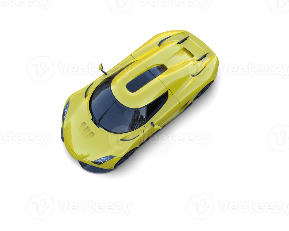Realistic sport car isolated on background. 3d rendering - illustration png