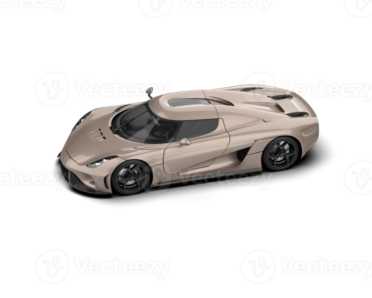 Realistic sport car isolated on background. 3d rendering - illustration png