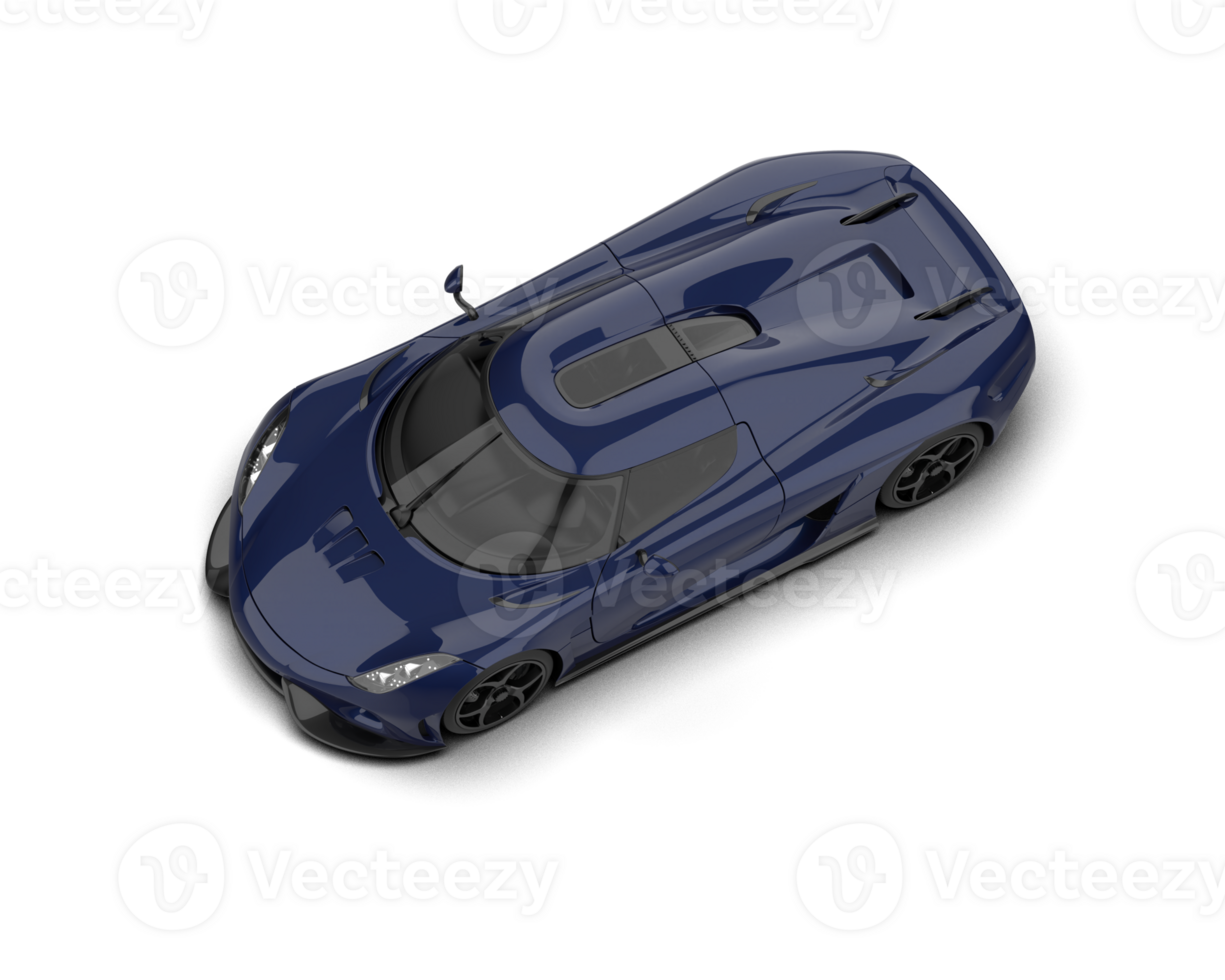 Realistic sport car isolated on background. 3d rendering - illustration png