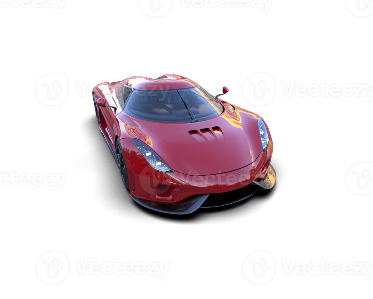 Realistic sport car isolated on background. 3d rendering - illustration png