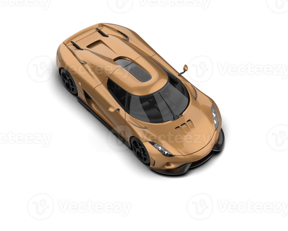 Realistic sport car isolated on background. 3d rendering - illustration png