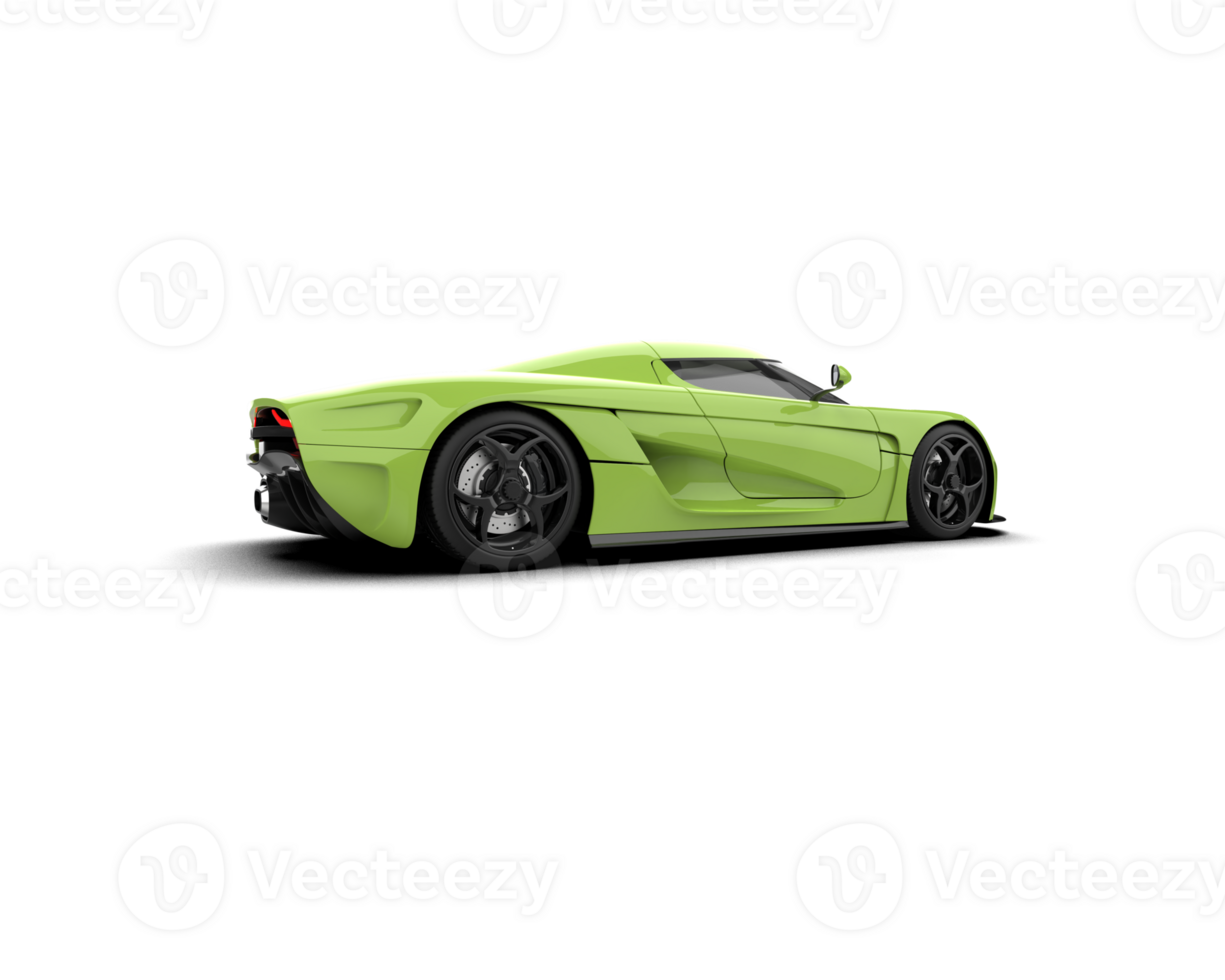 Realistic sport car isolated on background. 3d rendering - illustration png