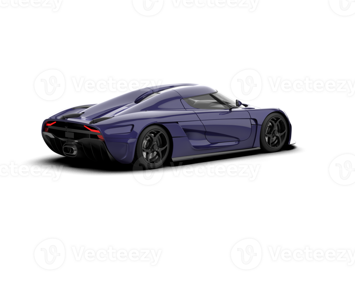 Realistic sport car isolated on background. 3d rendering - illustration png