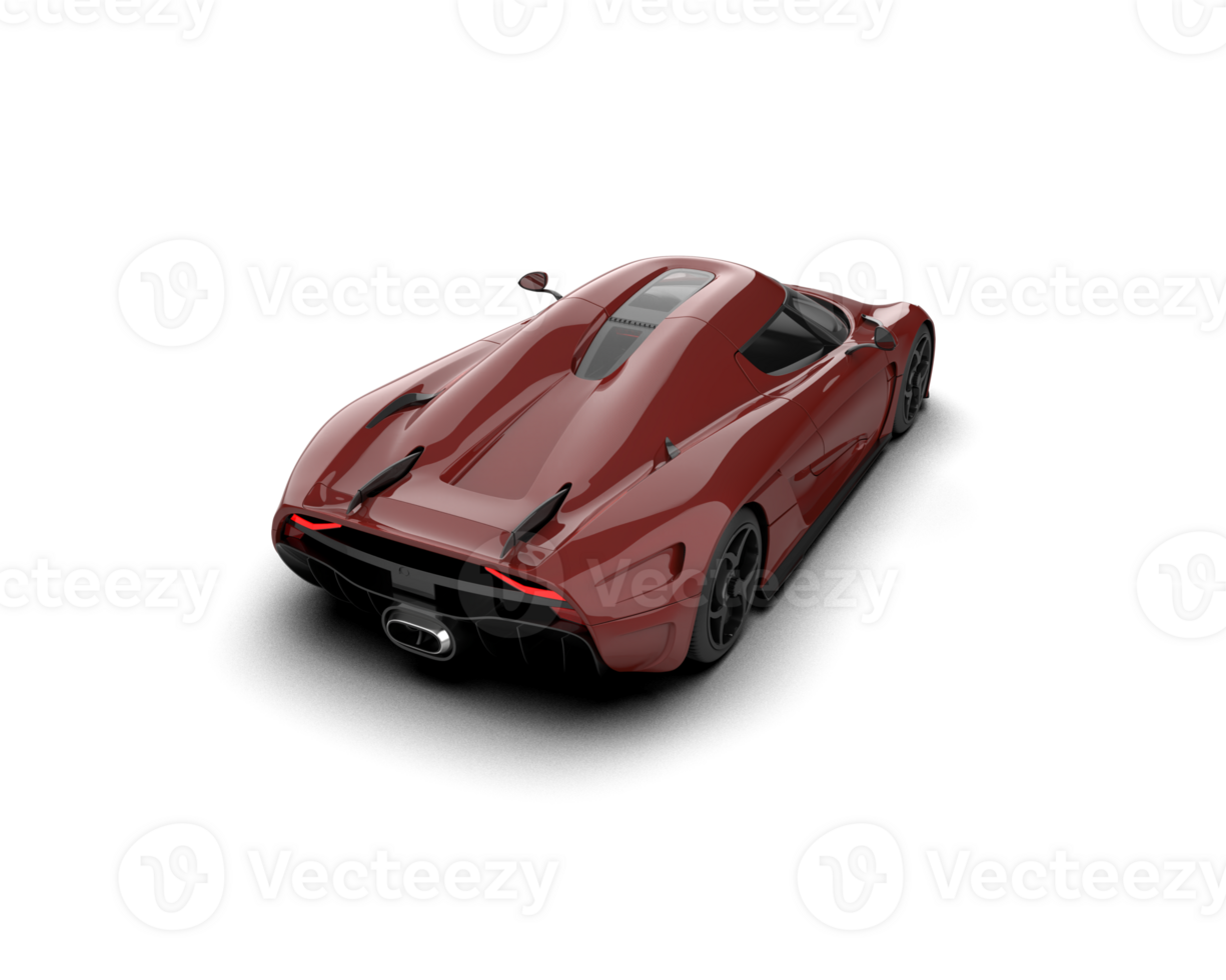 Realistic sport car isolated on background. 3d rendering - illustration png