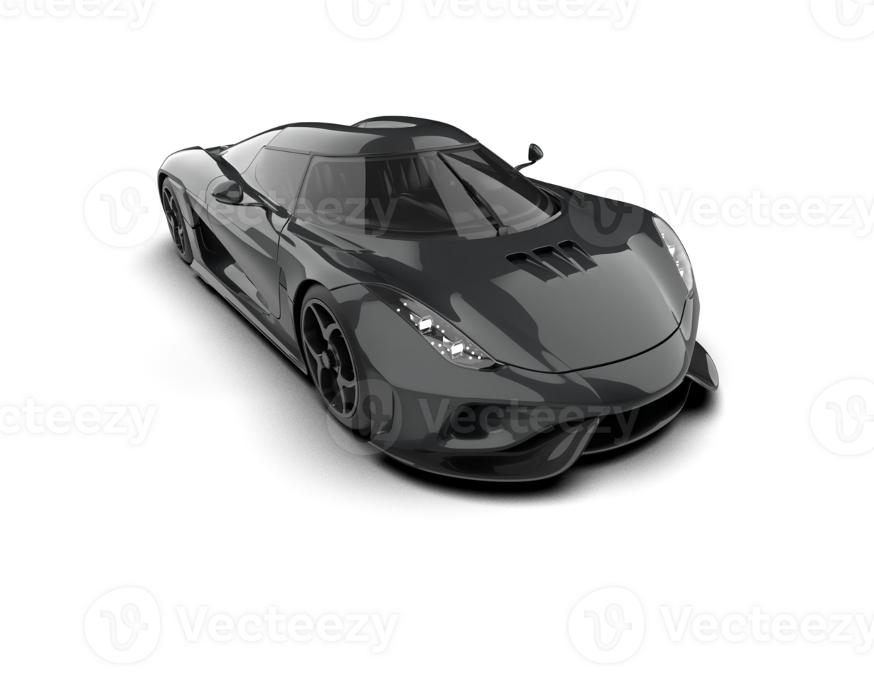 Realistic sport car isolated on background. 3d rendering - illustration png