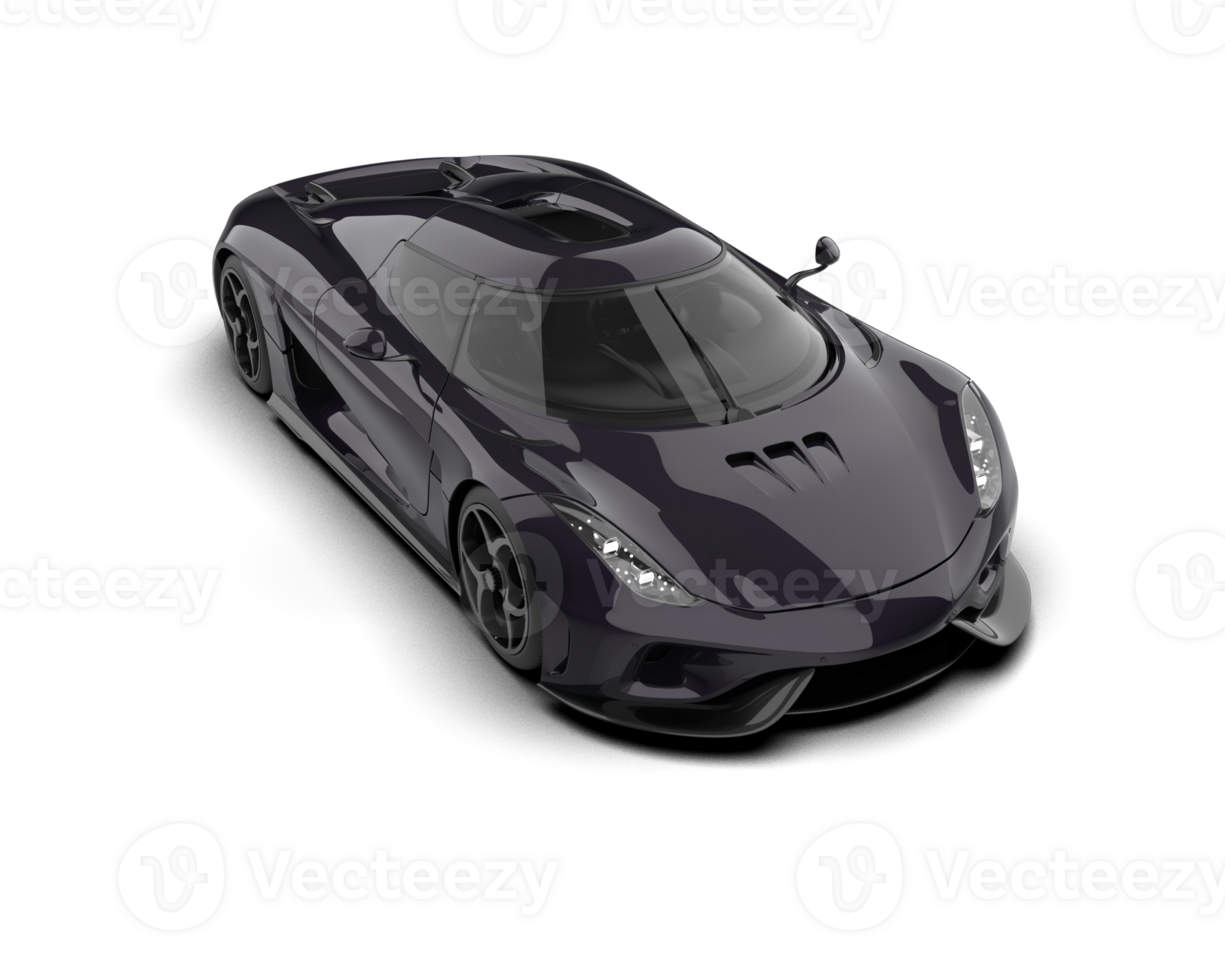 Realistic sport car isolated on background. 3d rendering - illustration png