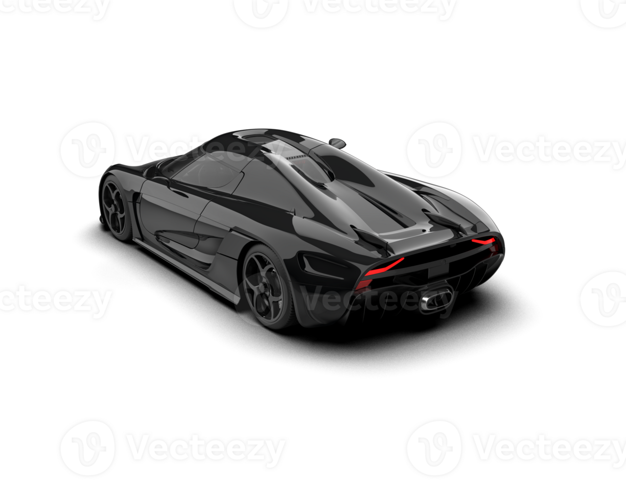 Realistic sport car isolated on background. 3d rendering - illustration png
