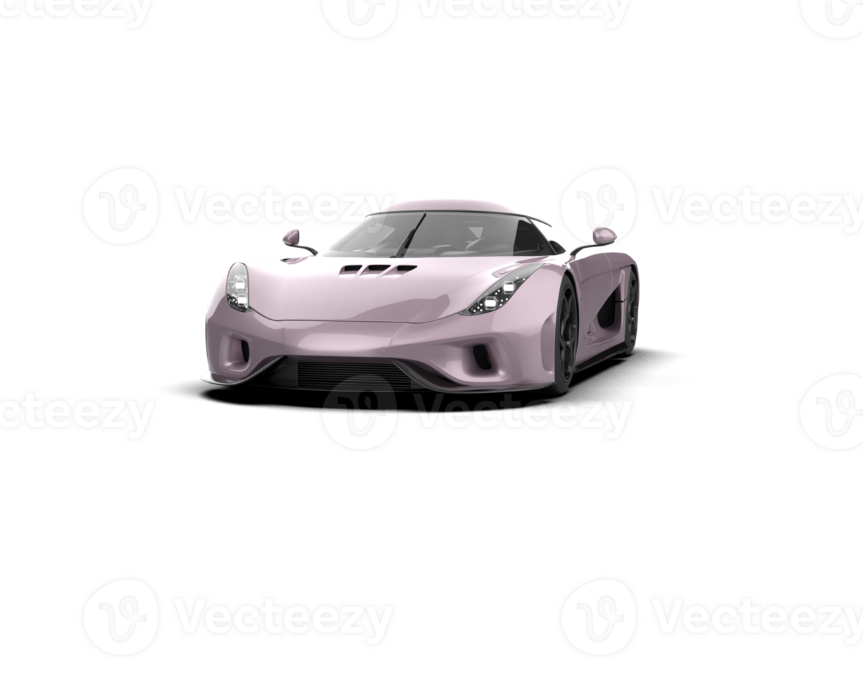 Realistic sport car isolated on background. 3d rendering - illustration png