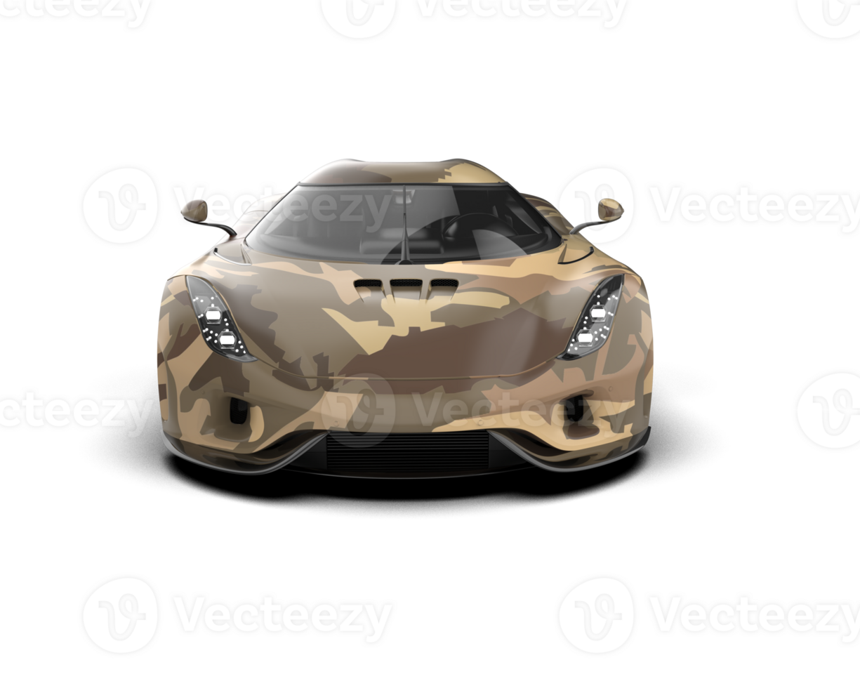 Realistic sport car isolated on background. 3d rendering - illustration png