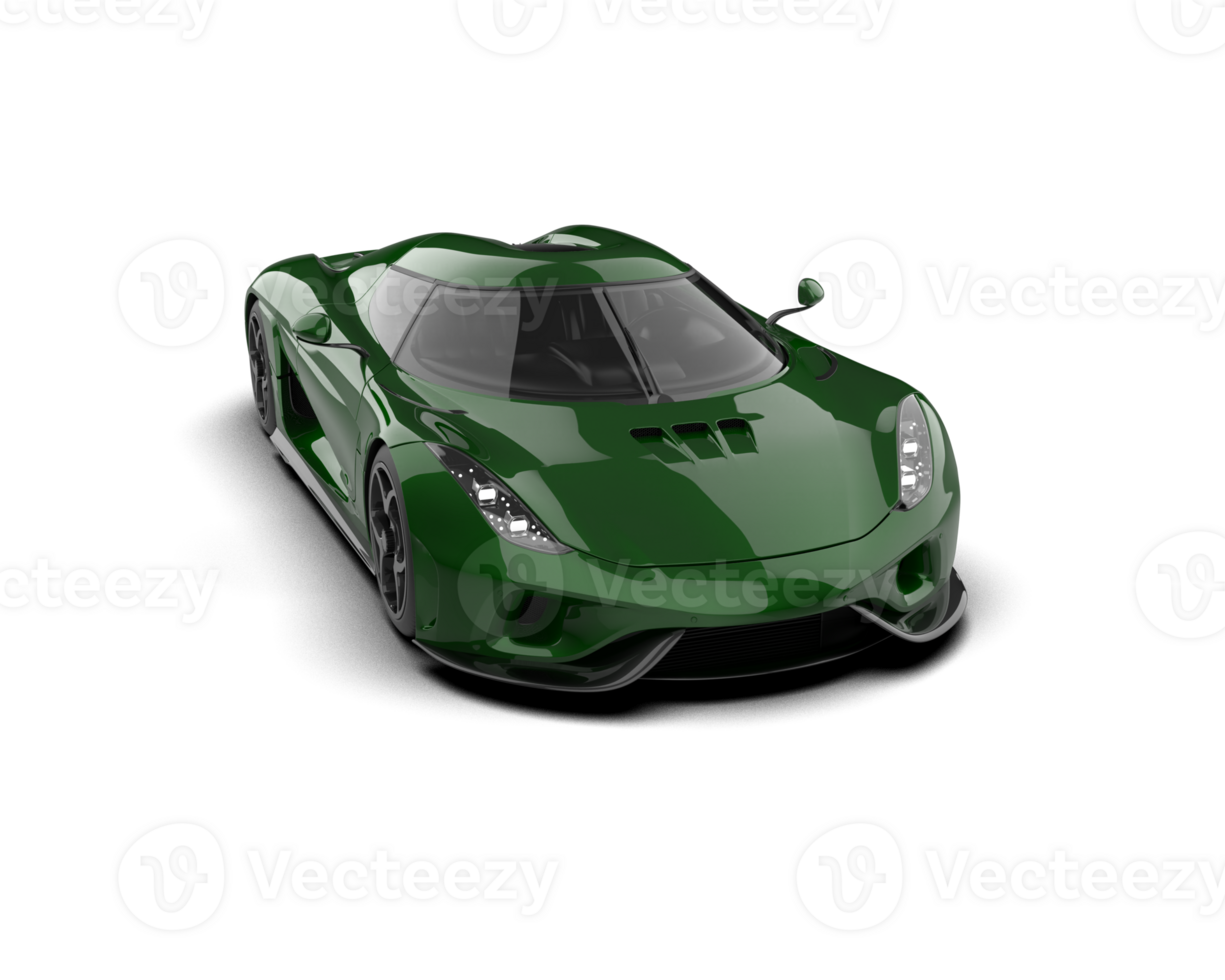 Realistic sport car isolated on background. 3d rendering - illustration png