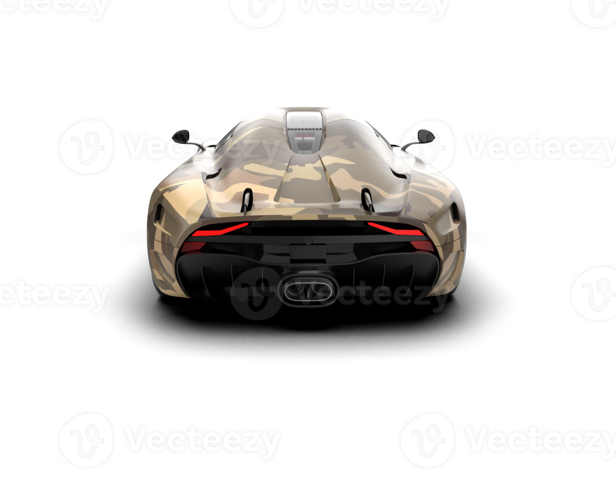 Realistic sport car isolated on background. 3d rendering - illustration png
