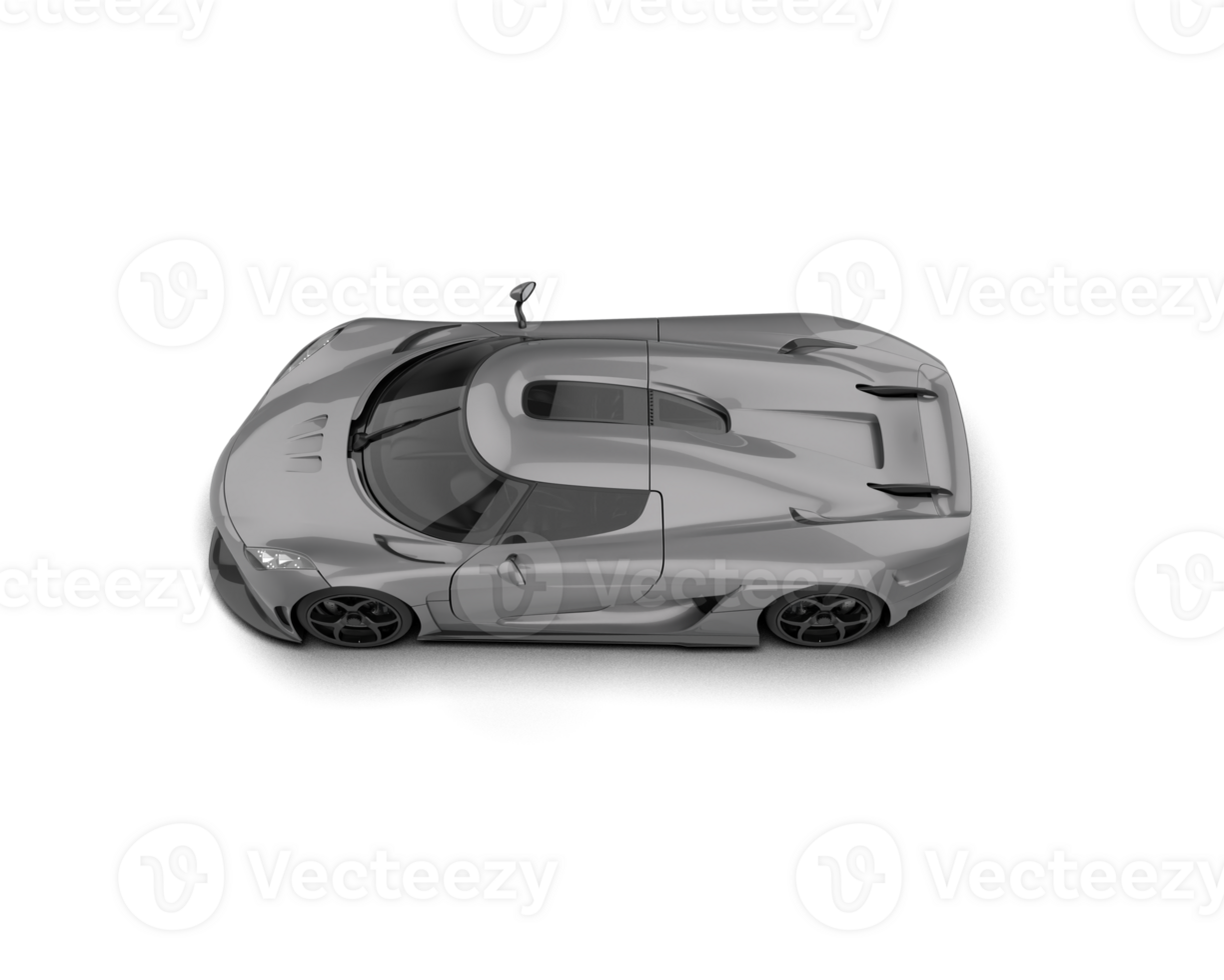 Realistic sport car isolated on background. 3d rendering - illustration png