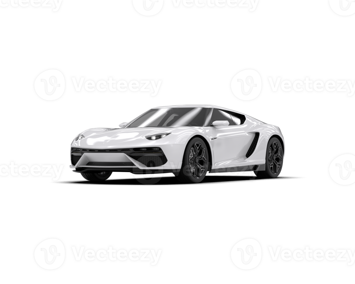Realistic sport car isolated on background. 3d rendering - illustration png