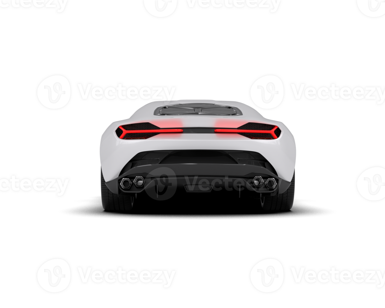 Realistic sport car isolated on background. 3d rendering - illustration png