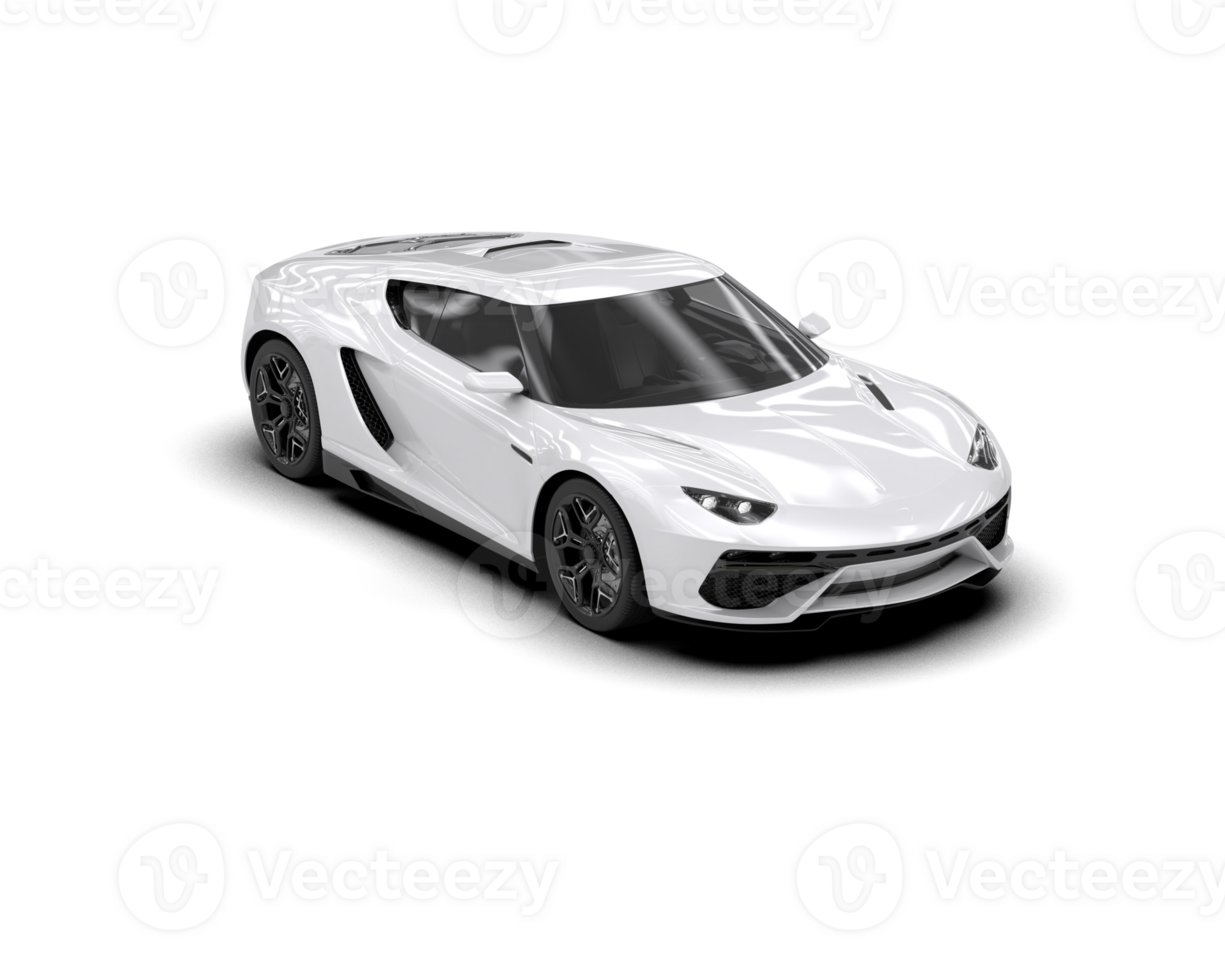 Realistic sport car isolated on background. 3d rendering - illustration png
