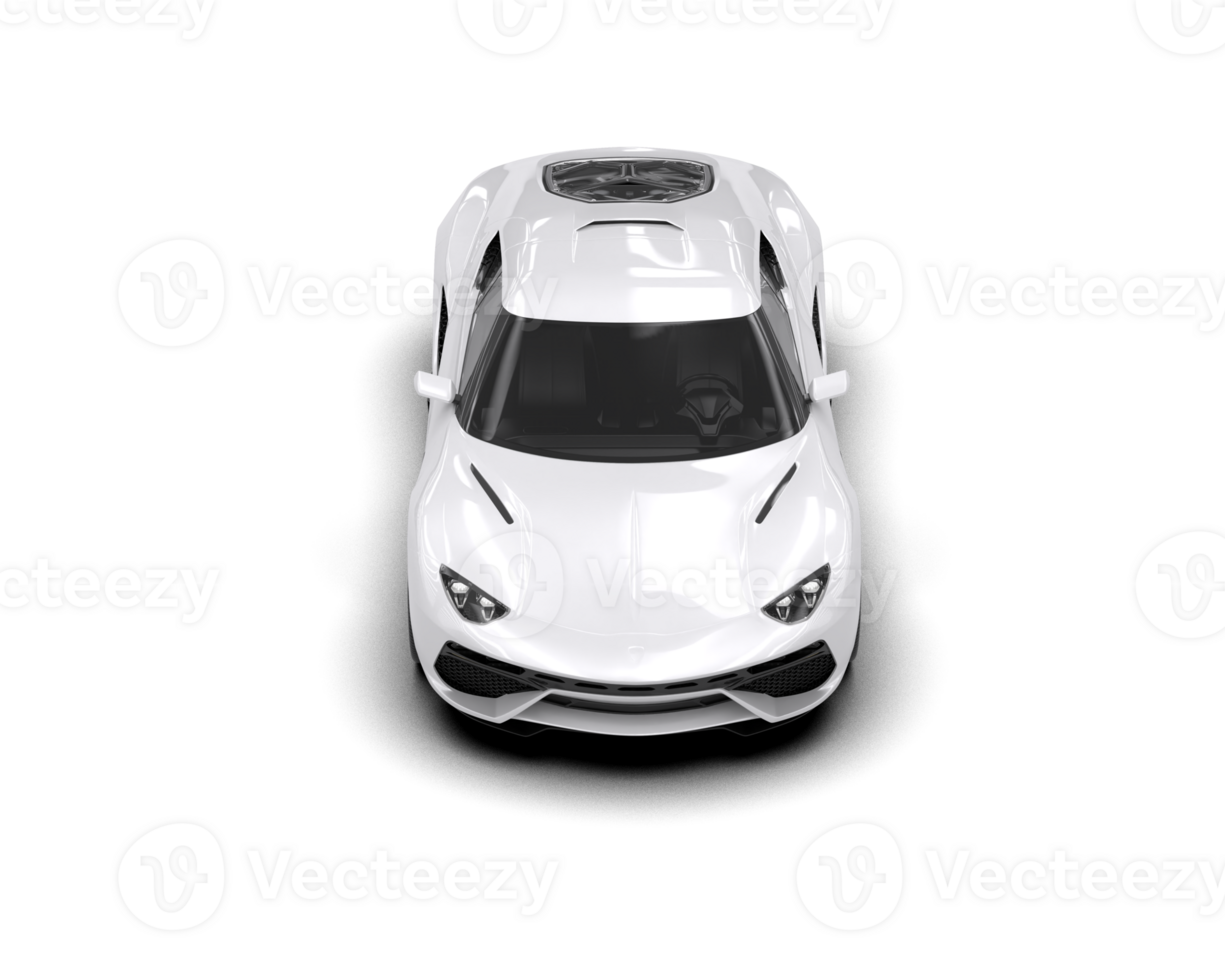 Realistic sport car isolated on background. 3d rendering - illustration png