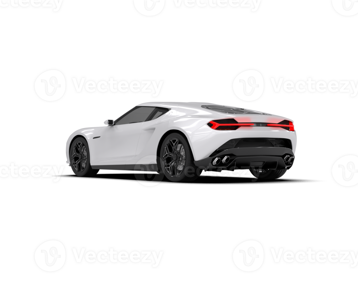 Realistic sport car isolated on background. 3d rendering - illustration png