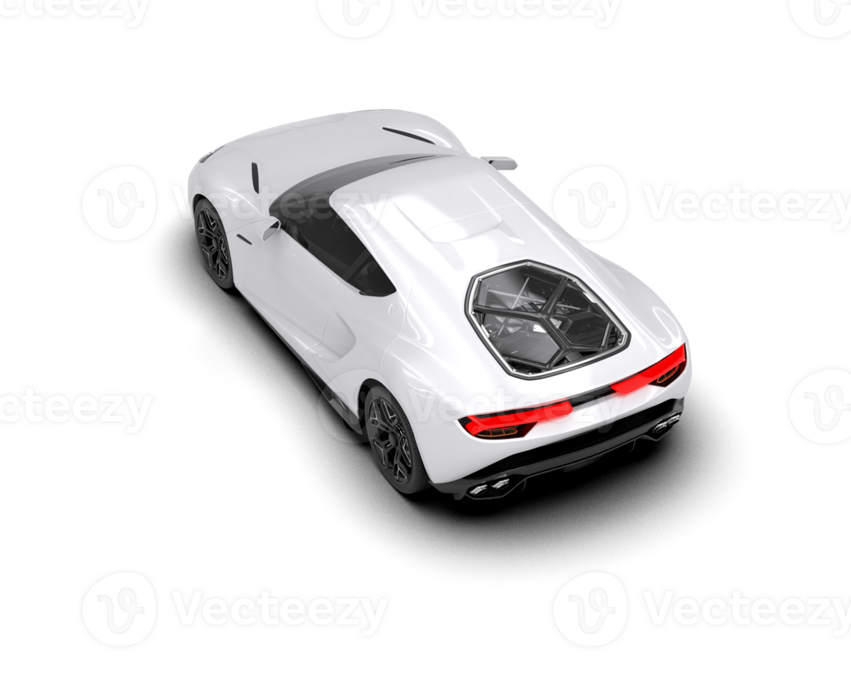 Realistic sport car isolated on background. 3d rendering - illustration png