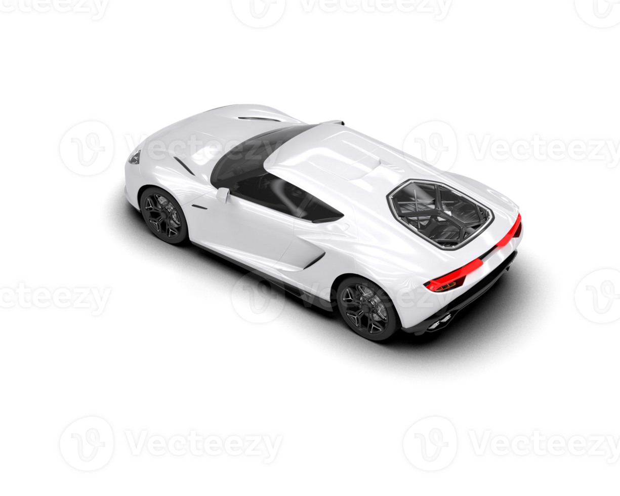 Realistic sport car isolated on background. 3d rendering - illustration png