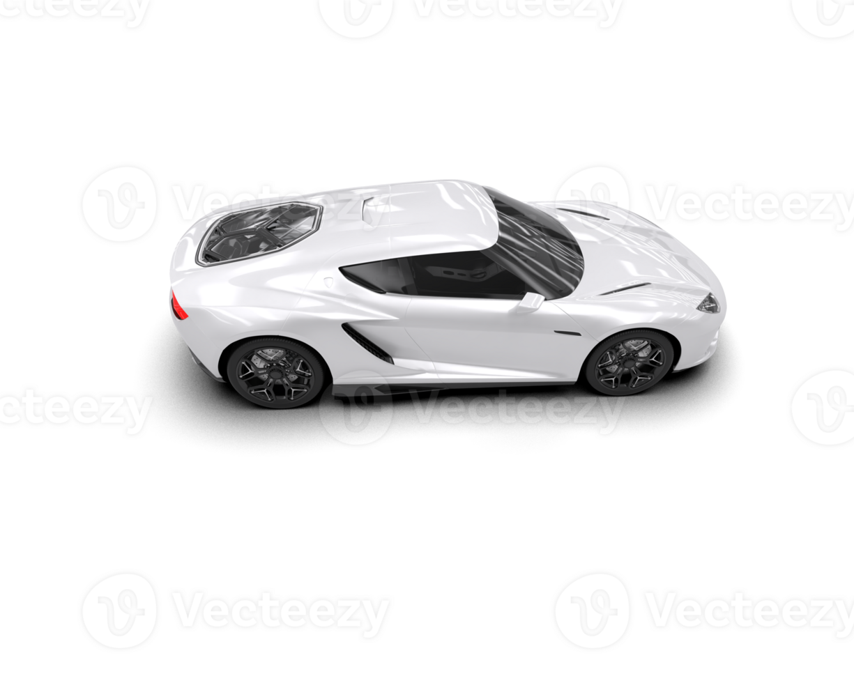 Realistic sport car isolated on background. 3d rendering - illustration png