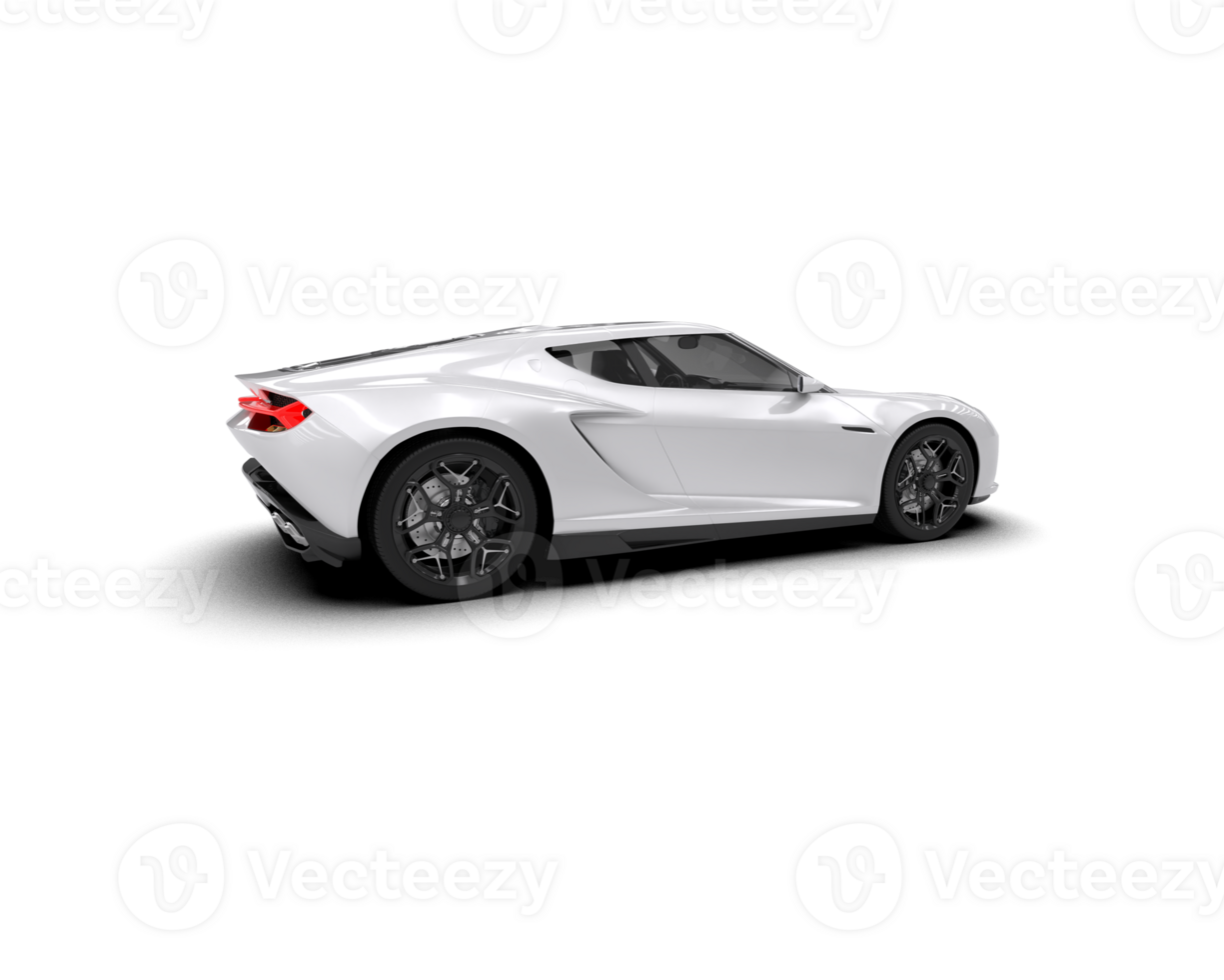 Realistic sport car isolated on background. 3d rendering - illustration png
