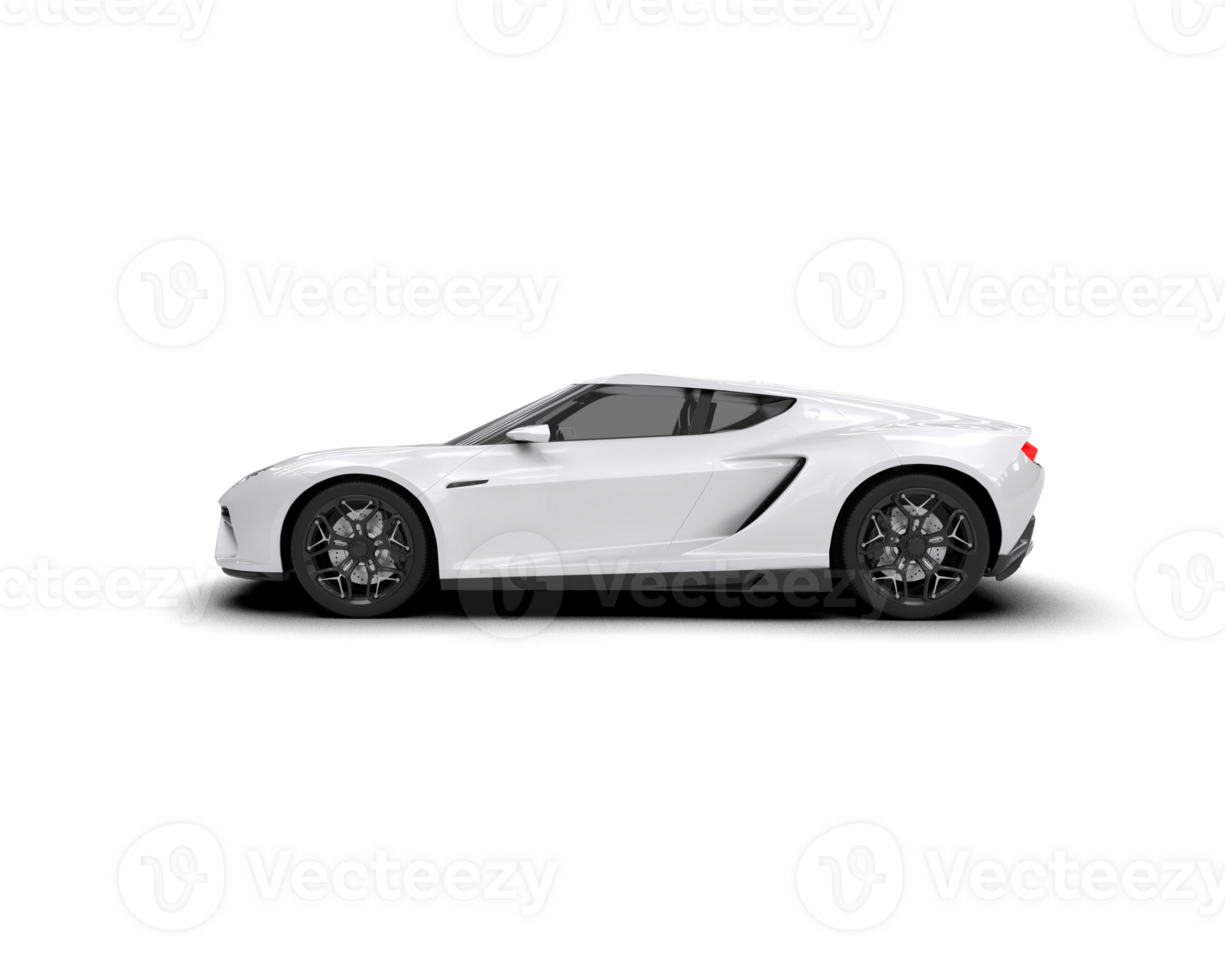 Realistic sport car isolated on background. 3d rendering - illustration png