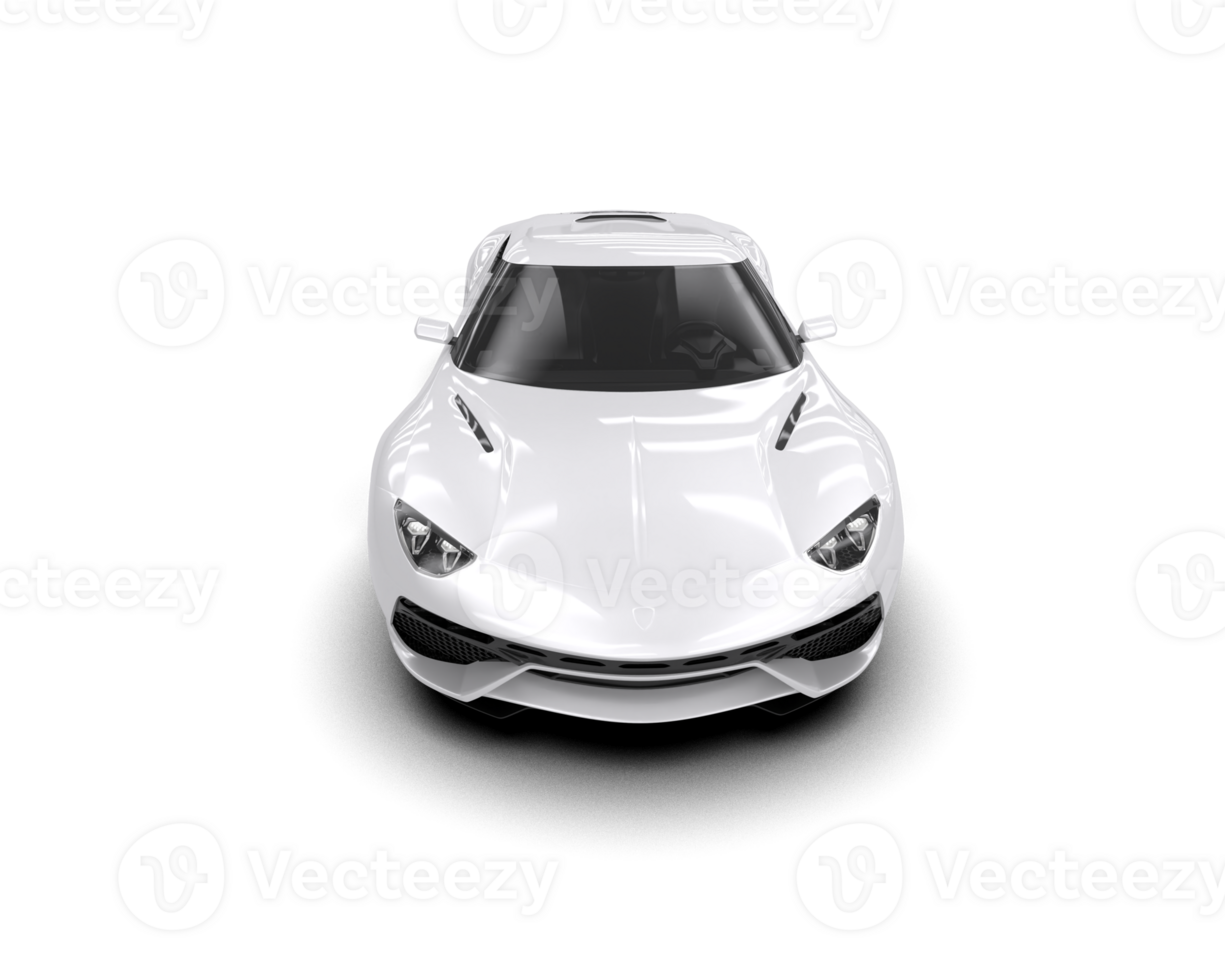 Realistic sport car isolated on background. 3d rendering - illustration png