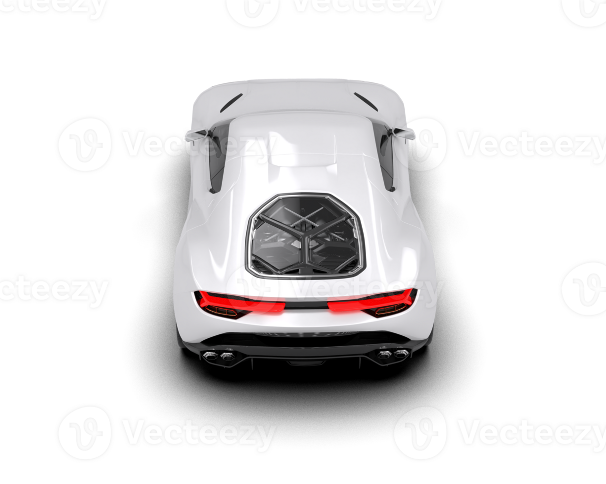 Realistic sport car isolated on background. 3d rendering - illustration png