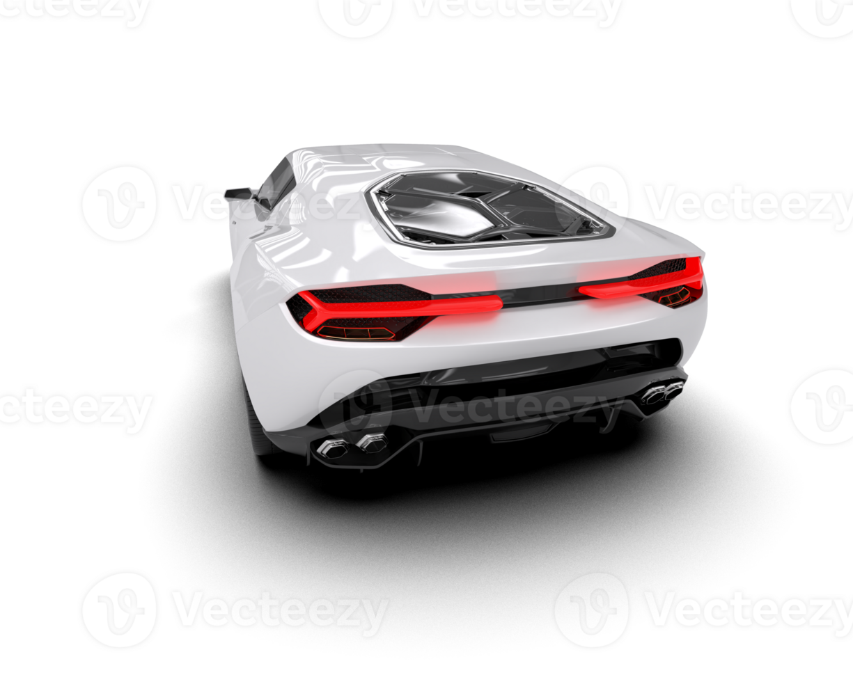 Realistic sport car isolated on background. 3d rendering - illustration png
