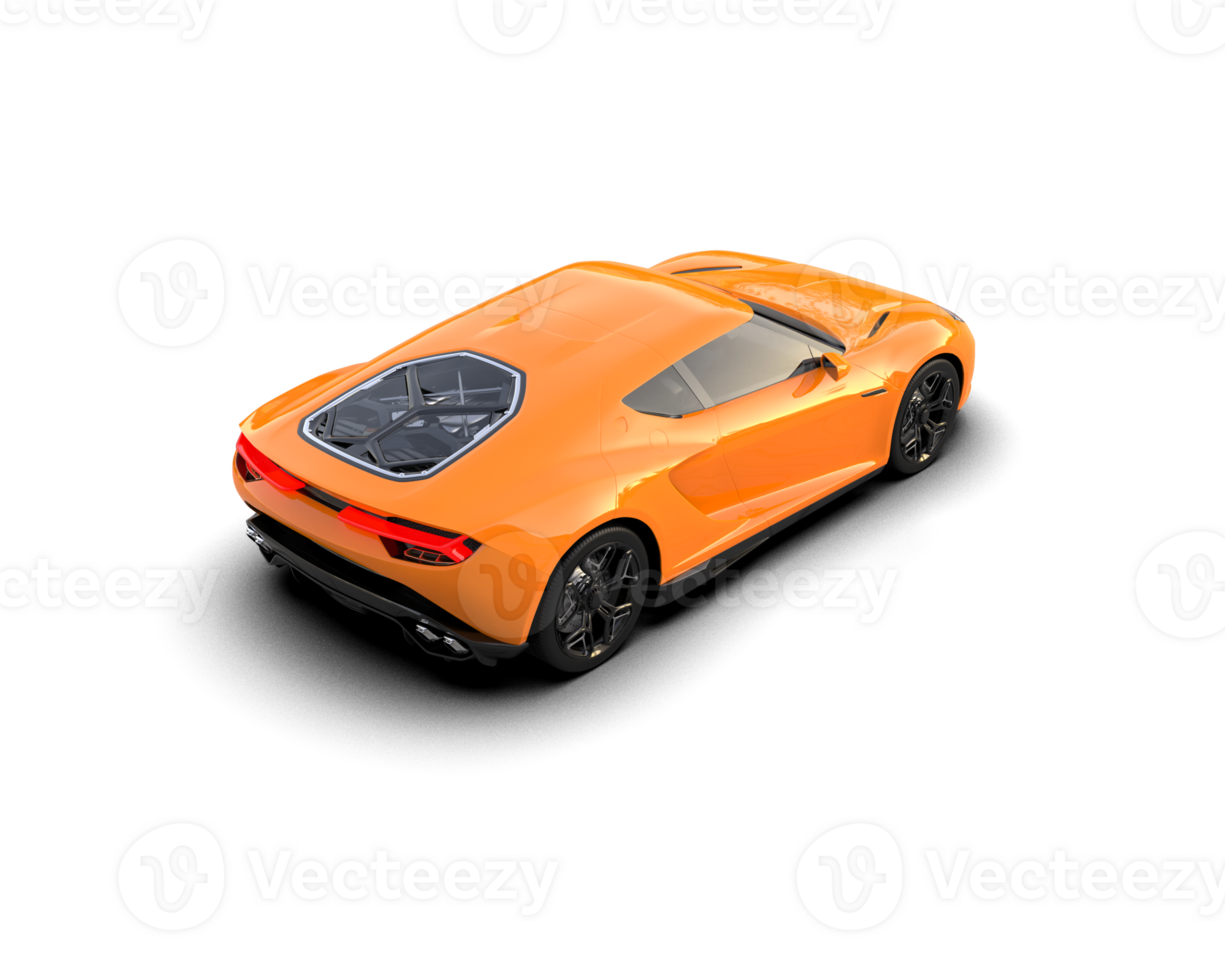 Realistic sport car isolated on background. 3d rendering - illustration png