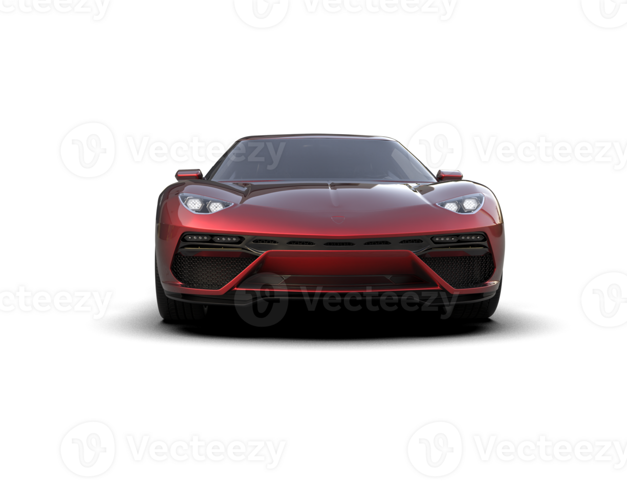 Realistic sport car isolated on background. 3d rendering - illustration png
